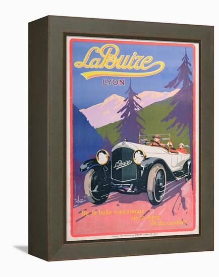 Advertisement for La Buize Automobiles, C.1920-null-Framed Premier Image Canvas