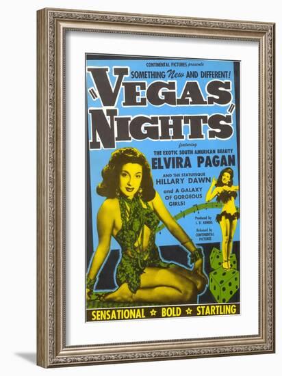 Advertisement for Las Vegas Movie, Nevada-null-Framed Art Print