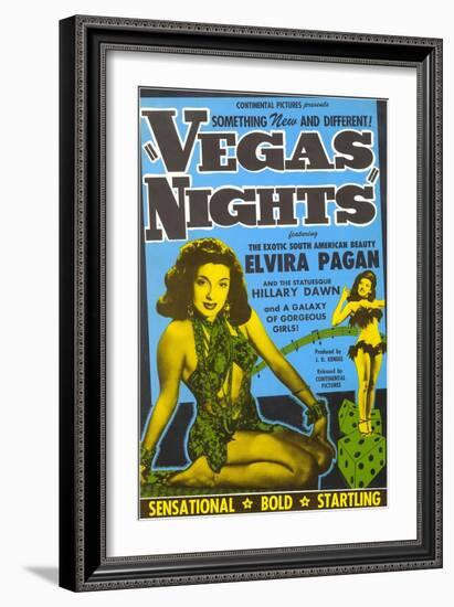 Advertisement for Las Vegas Movie, Nevada-null-Framed Art Print