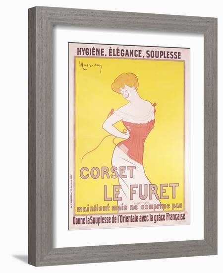 Advertisement for 'Le Furet' Corsets-Leonetto Cappiello-Framed Giclee Print