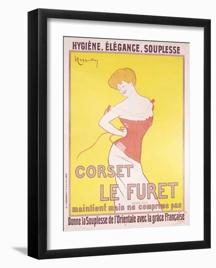 Advertisement for 'Le Furet' Corsets-Leonetto Cappiello-Framed Giclee Print