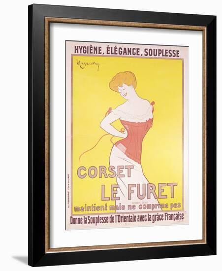 Advertisement for 'Le Furet' Corsets-Leonetto Cappiello-Framed Giclee Print