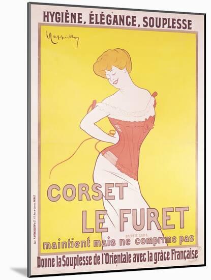 Advertisement for 'Le Furet' Corsets-Leonetto Cappiello-Mounted Giclee Print