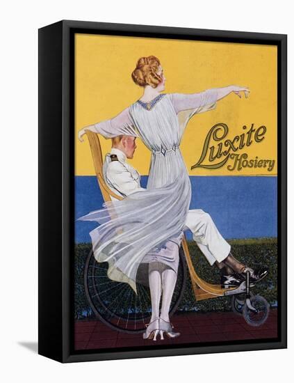 Advertisement for 'Luxite Hosiery', from 'Vogue' Magazine, 1919 (Colour Litho)-C. Coles Phillips-Framed Premier Image Canvas