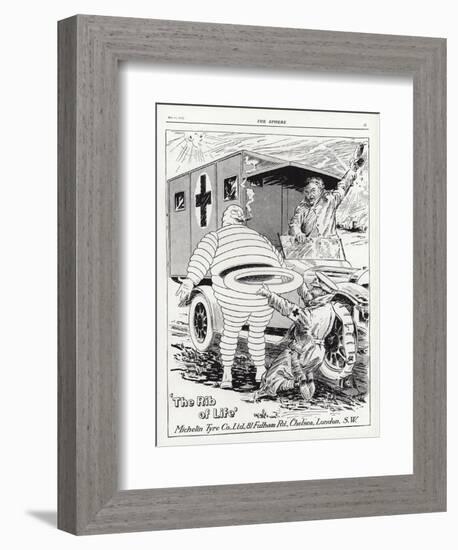 Advertisement for Michelin Tyres-null-Framed Giclee Print