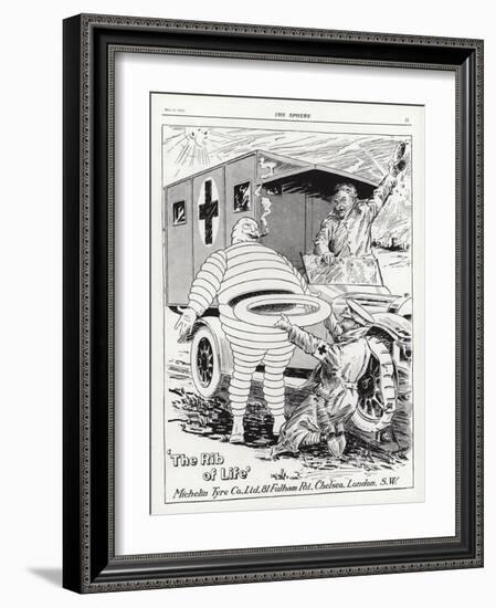 Advertisement for Michelin Tyres-null-Framed Giclee Print