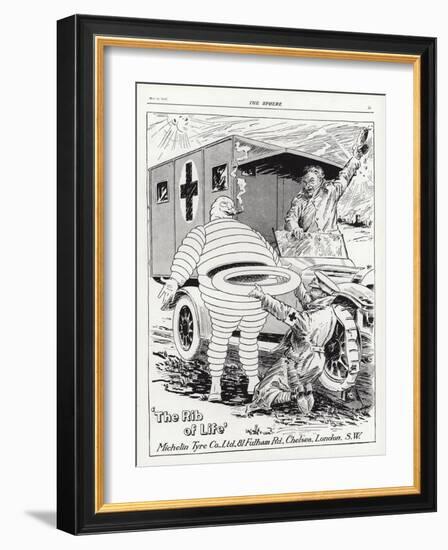 Advertisement for Michelin Tyres-null-Framed Giclee Print