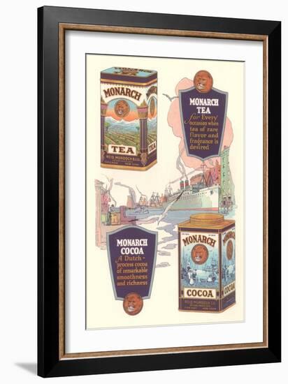 Advertisement for Monarch Cocoa and Tea-null-Framed Art Print