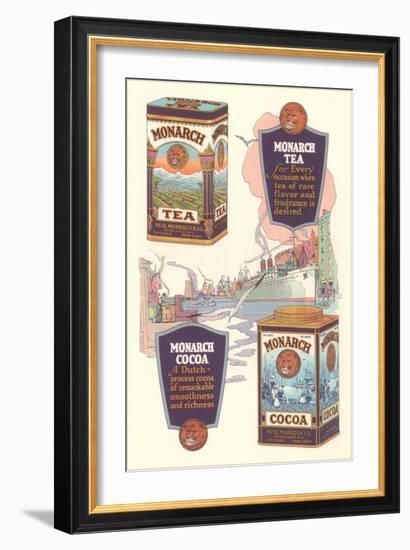 Advertisement for Monarch Cocoa and Tea-null-Framed Art Print