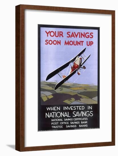 Advertisement for National Savings-null-Framed Art Print