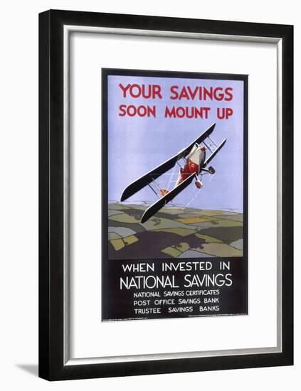 Advertisement for National Savings-null-Framed Art Print