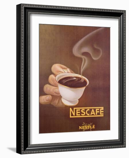 Advertisement for Nescafe by Nestle, Designed by Schupbach, C.1930-null-Framed Giclee Print