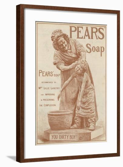 Advertisement for Pears' Soap-null-Framed Giclee Print