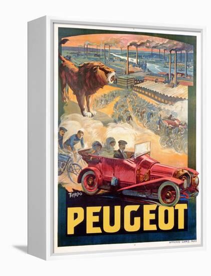 Advertisement for Peugeot, Printed by Affiches Camis, Paris, c.1922-Francisco Tamagno-Framed Premier Image Canvas