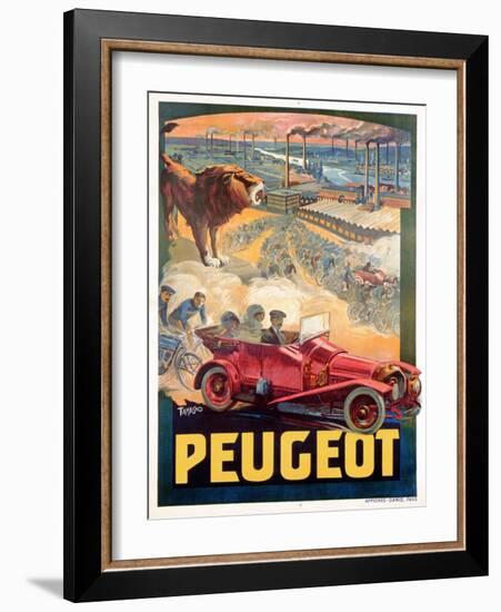 Advertisement for Peugeot, Printed by Affiches Camis, Paris, c.1922-Francisco Tamagno-Framed Giclee Print