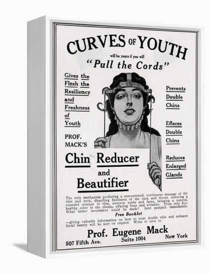 Advertisement for Prof. Mack's Chin Reducer and Beautifier, 1890s-null-Framed Premier Image Canvas