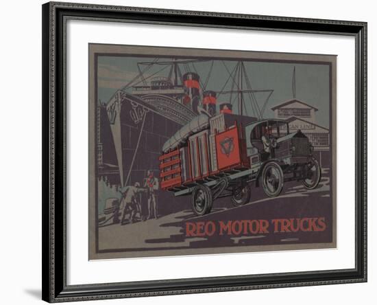 Advertisement for Reo Motor Trucks, C.1910-null-Framed Giclee Print