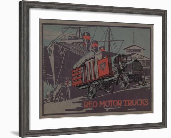 Advertisement for Reo Motor Trucks, C.1910-null-Framed Giclee Print