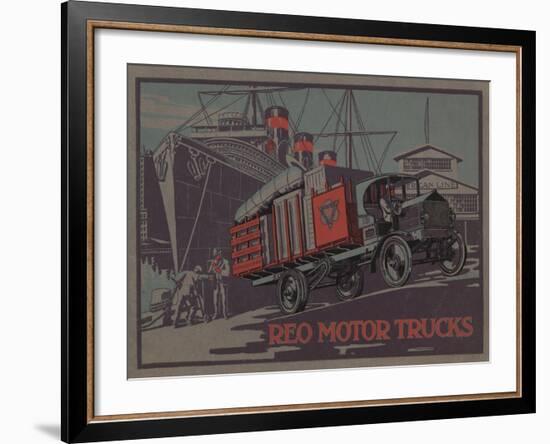 Advertisement for Reo Motor Trucks, C.1910-null-Framed Giclee Print