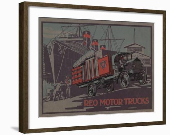 Advertisement for Reo Motor Trucks, C.1910-null-Framed Giclee Print