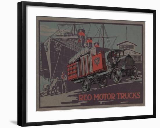 Advertisement for Reo Motor Trucks, C.1910-null-Framed Giclee Print