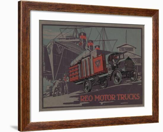 Advertisement for Reo Motor Trucks, C.1910-null-Framed Giclee Print