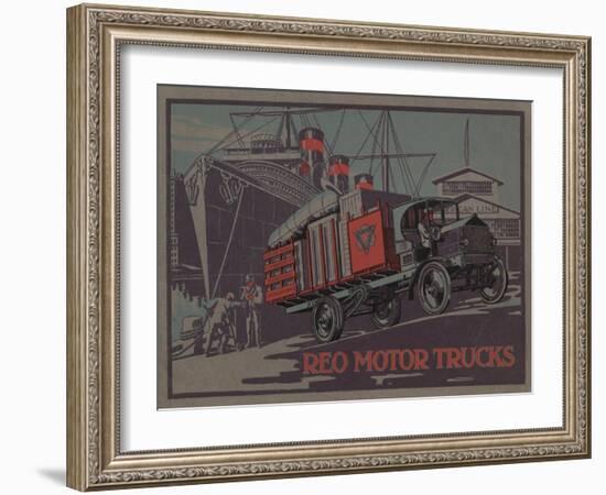 Advertisement for Reo Motor Trucks, C.1910-null-Framed Giclee Print