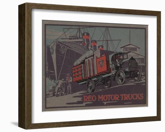 Advertisement for Reo Motor Trucks, C.1910-null-Framed Giclee Print