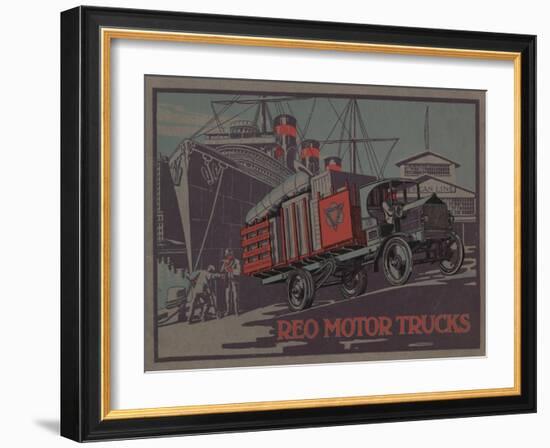 Advertisement for Reo Motor Trucks, C.1910-null-Framed Giclee Print