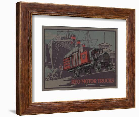 Advertisement for Reo Motor Trucks, C.1910-null-Framed Giclee Print