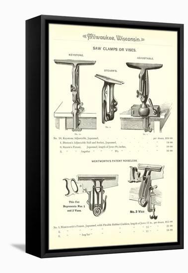 Advertisement for Saw Clamps-null-Framed Stretched Canvas