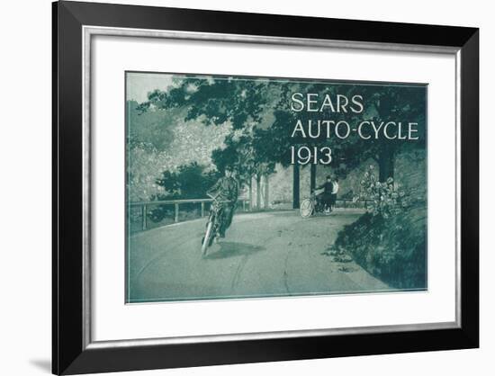 Advertisement for Sears Auto-Cycle, 1913-null-Framed Giclee Print