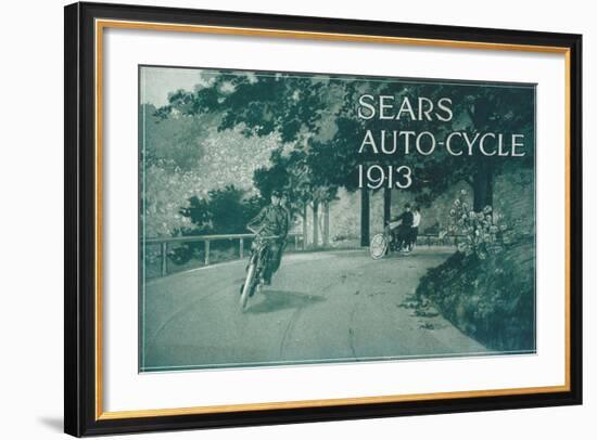 Advertisement for Sears Auto-Cycle, 1913-null-Framed Giclee Print