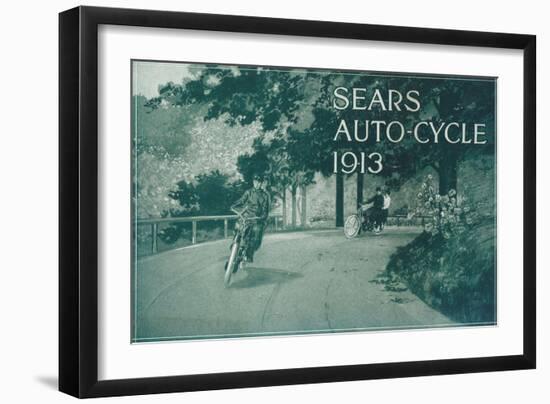 Advertisement for Sears Auto-Cycle, 1913-null-Framed Giclee Print