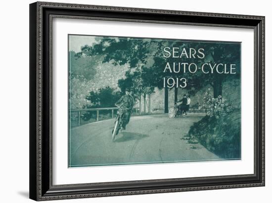 Advertisement for Sears Auto-Cycle, 1913-null-Framed Giclee Print