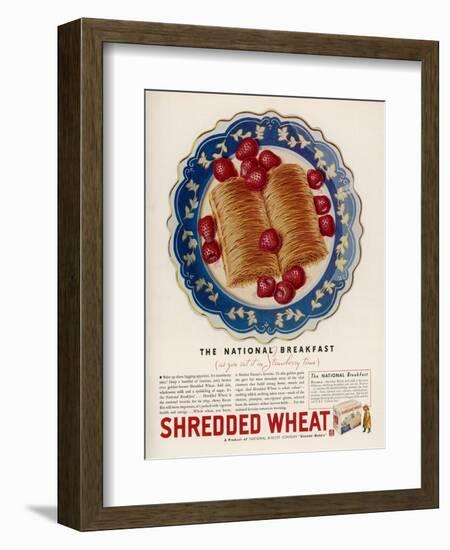 Advertisement for Shredded Wheat Promoting It as the National Breakfast-null-Framed Premium Giclee Print