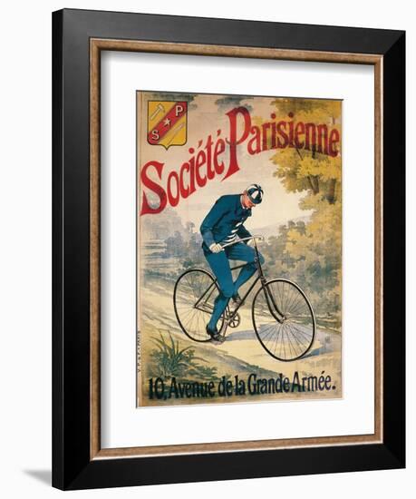 Advertisement for Societe Parisienne bicycles, c1895-Unknown-Framed Giclee Print