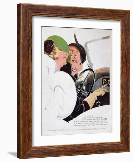 Advertisement for Solex Carburettors, from 'Vogue' Magazine, January, 1932-René Vincent-Framed Giclee Print