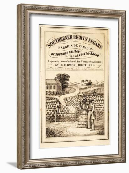 Advertisement for Southerner Rights Segars, Pub. C.1859-null-Framed Giclee Print