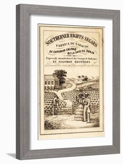 Advertisement for Southerner Rights Segars, Pub. C.1859-null-Framed Giclee Print
