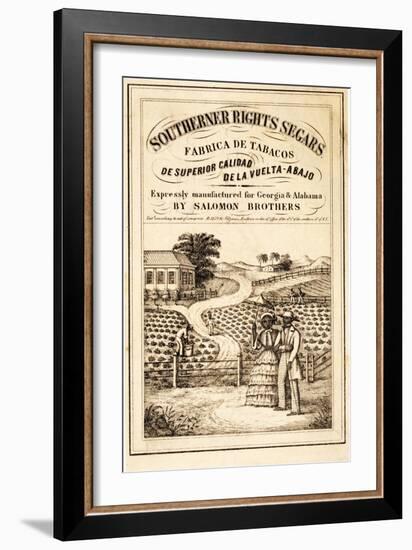 Advertisement for Southerner Rights Segars, Pub. C.1859-null-Framed Giclee Print