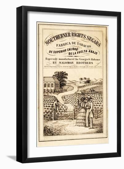 Advertisement for Southerner Rights Segars, Pub. C.1859-null-Framed Giclee Print