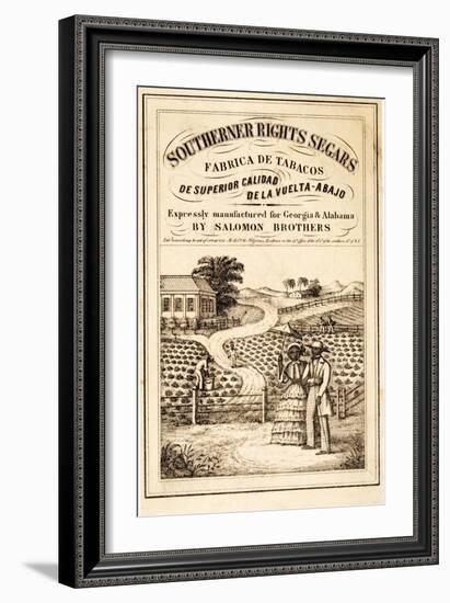 Advertisement for Southerner Rights Segars, Pub. C.1859-null-Framed Giclee Print