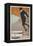 Advertisement for Sports Clothing, Skier-null-Framed Stretched Canvas