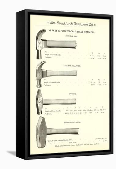 Advertisement for Steel Hammers-null-Framed Stretched Canvas