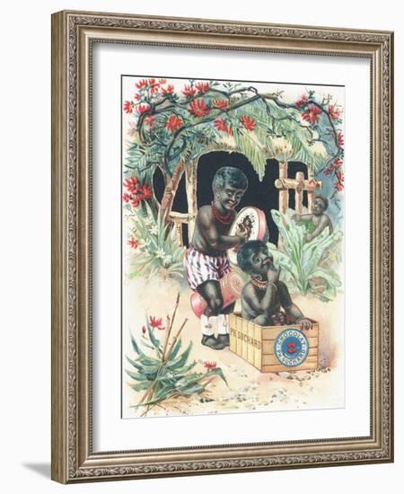 Advertisement for Suchard Chocolate-null-Framed Giclee Print