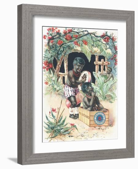 Advertisement for Suchard Chocolate-null-Framed Giclee Print