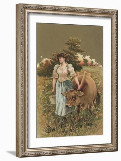 Advertisement for Swift's Jersey Butterine, C.1880-American School-Framed Giclee Print