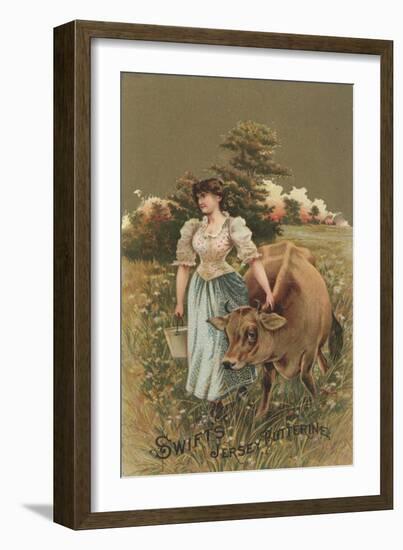 Advertisement for Swift's Jersey Butterine, C.1880-American School-Framed Giclee Print