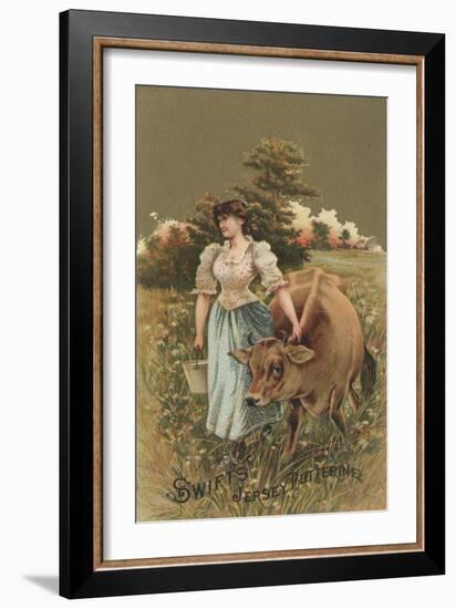 Advertisement for Swift's Jersey Butterine, C.1880-American School-Framed Giclee Print